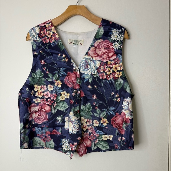 Orvis Jackets & Blazers - Orvis vintage floral button down women’s vest cottage, core, coastal grandma L